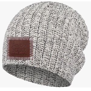 Love Your Melon Knit Beanie - Black and White